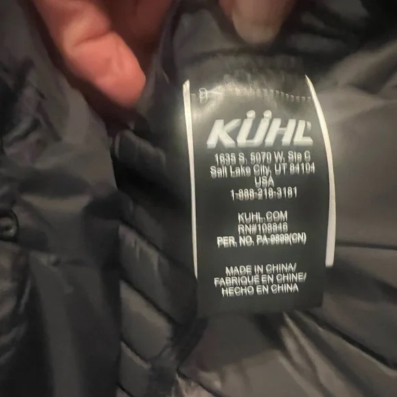 KUHL’s  Women's black SPYFIRE -Black hoody  Puffer Jacket- NEW - Picture 7 of 12